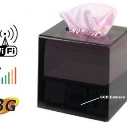 Wi-Fi IP Covert Tissue Box DVR Camera
