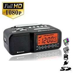 SecureShot HD Radio Clock w/ Hidden Camera