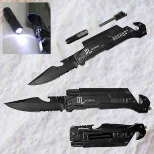 Scorpio Tactical Rescue Hunting Pocket Knife