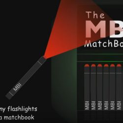 MBI Matchbook with Match-size Flashlights