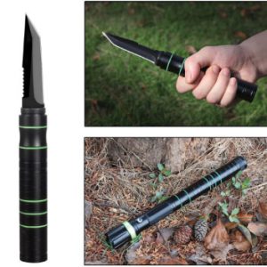 Findway Self Defense Survival Knife with Flashlight Torch