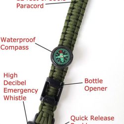 Off-Grid Survival Paracord Bracelet