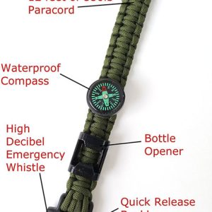 Off-Grid Survival Paracord Bracelet