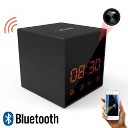 LIZVIE Spy Cube Clock with Bluetooth Speaker