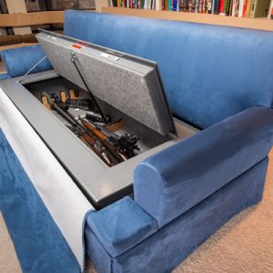 CouchBunker: Fire-rated Gun Safe with Bulletproof Pillows
