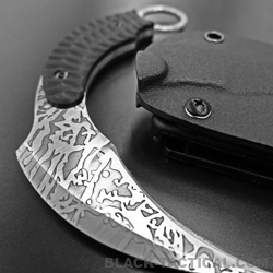 Black Stealth: Fixed Blade Karambit Knife