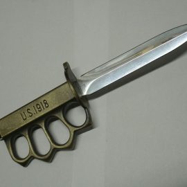 1918 WWI Trench Knife with Skull Crusher