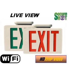 SecureShot HD Live View Exit Sign Spy Camera