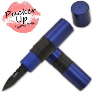 Fake Lipstick Hidden Steel Knife for Self Defense