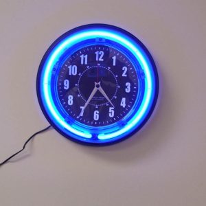 SecureGuard Neon Wall Clock Spy Camera