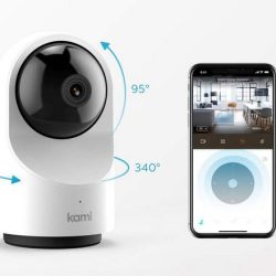 Kami Security Camera with Motion Tracking & AI