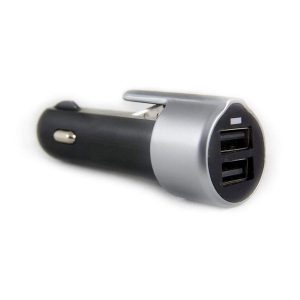 Xscape Dual USB Car Charger with Safety Hammer & Seatbelt Cutter