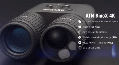 BinoX 4K Day/Night Binoculars with Rangefinder, Camera