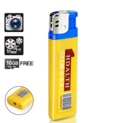 Hidden Camera Lighter with Sound Activated Recording