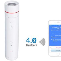 Flashlight Strobe + Alarm with Bluetooth for Self Defense