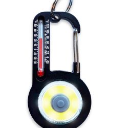 TempaBright Thermometer Carabiner with Flashlight