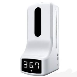 K9 Touchless Thermometer & Hand Sanitizer Station