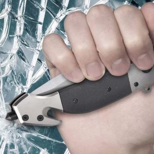 Baviue 9″ Folding Knife & Auto Rescue Tool