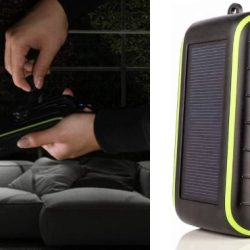 AYTECH Solar Hand Crank Charger for Smartphones