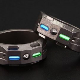 Luminescent Titanium Alloy Self Defense Ring