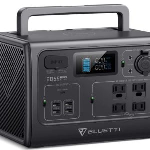 BLUETTI EB55 Portable Power Station with 4 x 700W AC Outlets