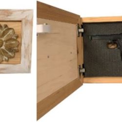 Bellewood Designs Distressed Flower Gun Cabinet