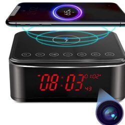 YuanFan Hidden Camera Wireless Charger Clock